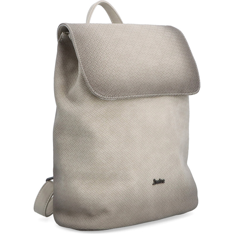 Mestský batoh zo syntetickej kože Indee béžová 6319 K 64020758