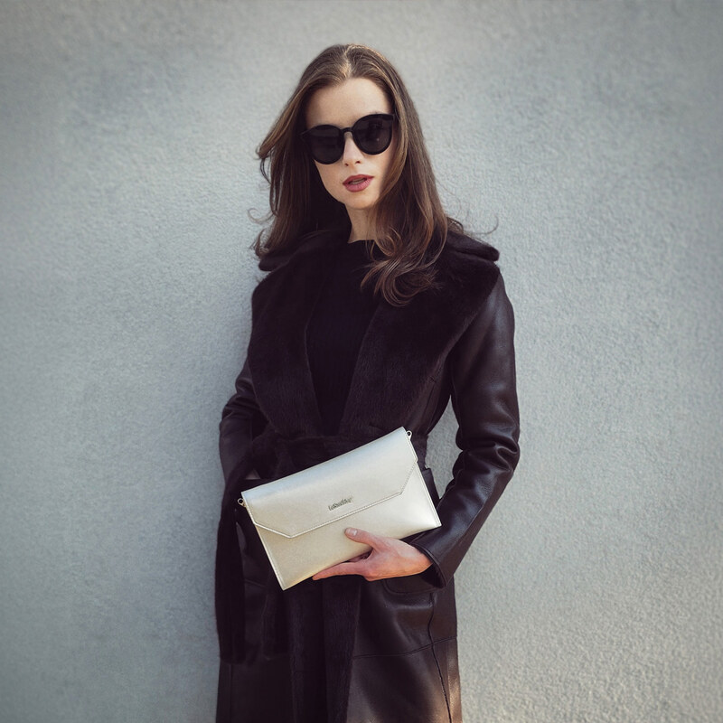 Kabelka zo syntetickej kože do ruky Le Sands béžová 7711 PRL 64020883