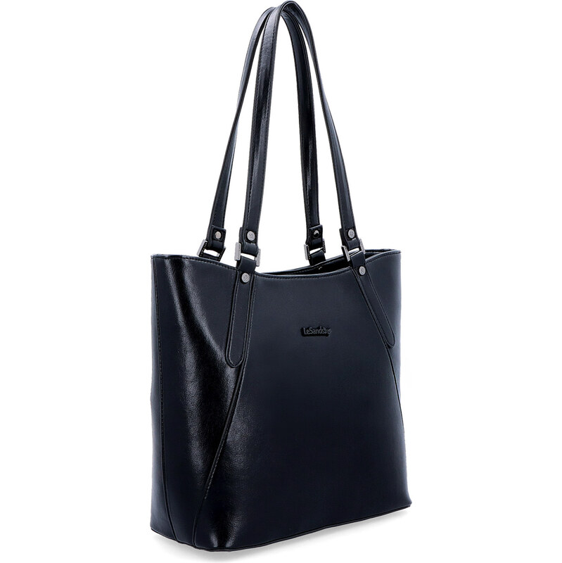 Kabelka zo syntetickej kože cez rameno Le Sands čierna 7703 C 64020876