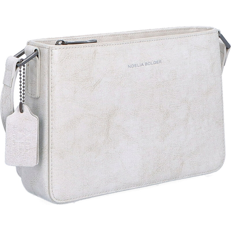 Kožená kabelka crossbody Noelia Bolger biela NB 0103 OW 64020898