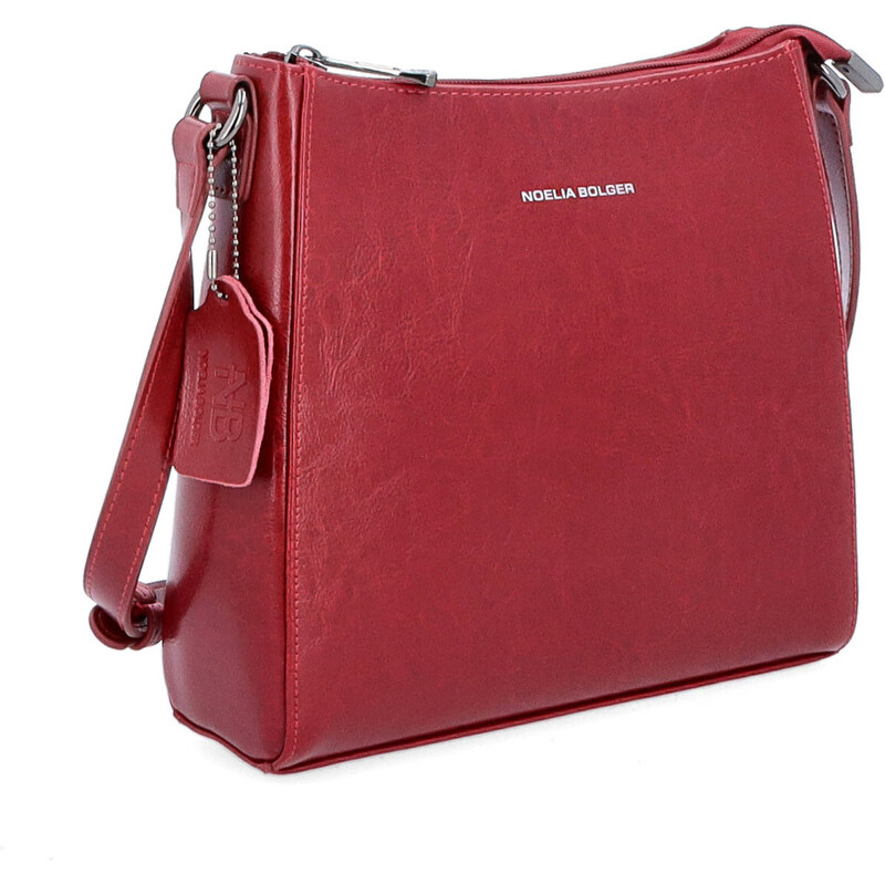 Kožená kabelka crossbody Noelia Bolger červená NB 0079 TCV 64020907
