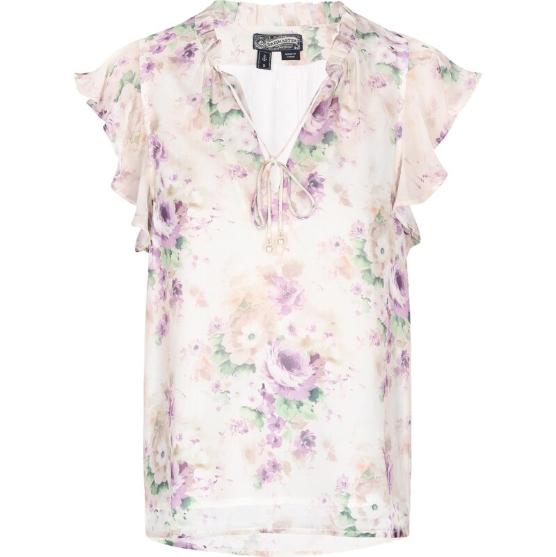 DreiMaster Vintage Blúzka Vintage nefritová / orgovánová / levanduľová 65877516