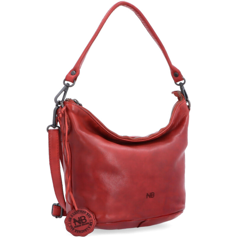 Kožená kabelka cez rameno Noelia Bolger červená NB 2409 CV 64020930
