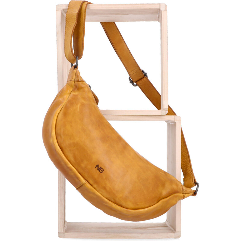 Kožená kabelka crossbody Noelia Bolger žltá NB 2412 ZLU 64020942