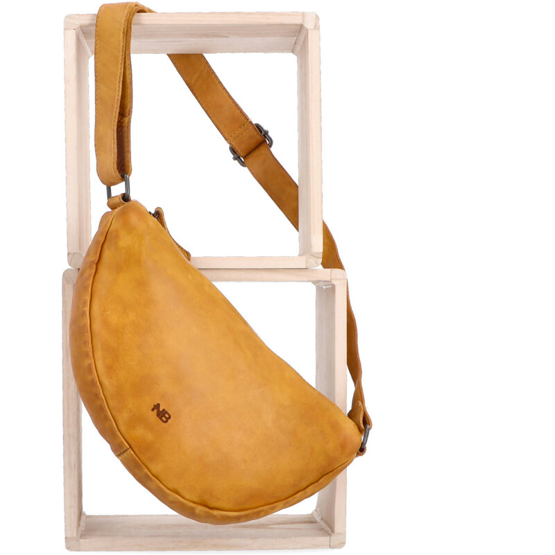 Kožená kabelka crossbody Noelia Bolger žltá NB 2413 ZLU 64020939