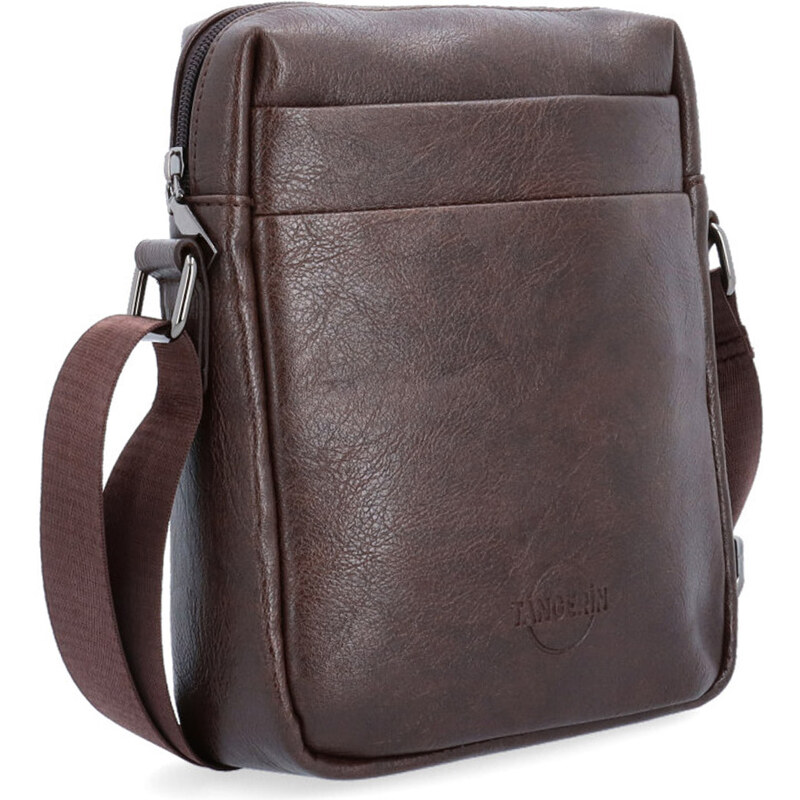 Pánska taška zo syntetickej kože Tangerin hnedá 2322 H 64020972