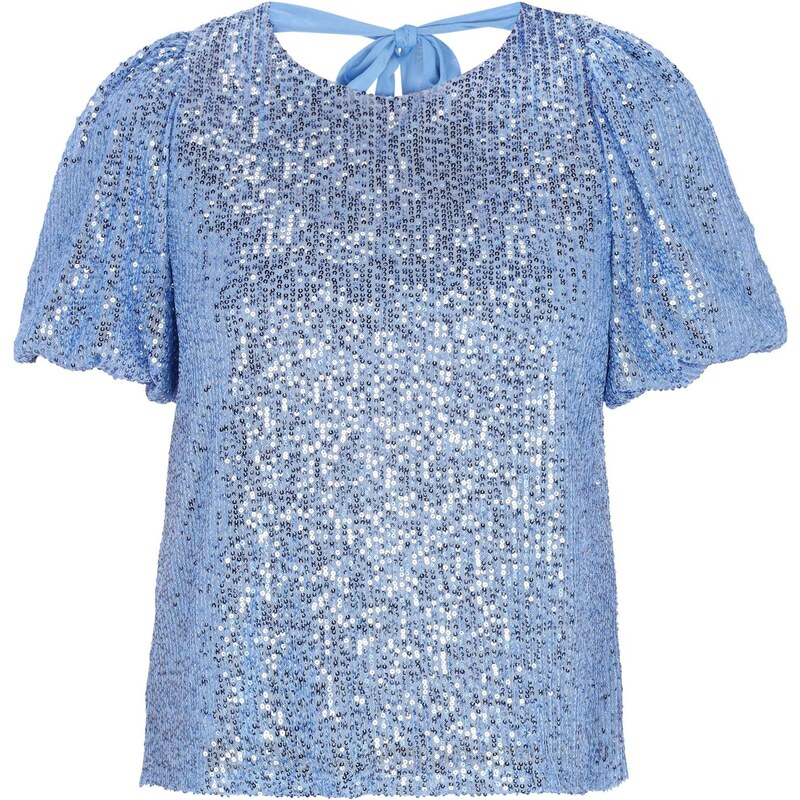 faina Blúzka Fashion Look svetlomodrá 65809701