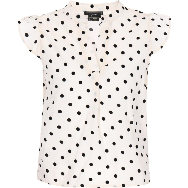 faina Blúzka Fashion Look krémová / čierna 65877809