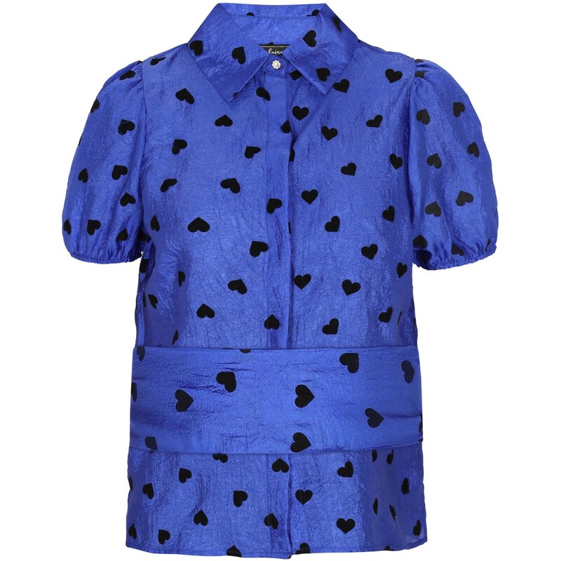 faina Blúzka Fashion Look modrá / čierna 65809704