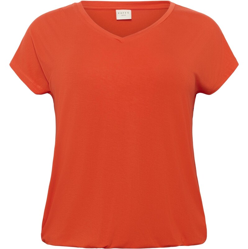 KAFFE CURVE Tričko KCjena oranžovo červená 65878723