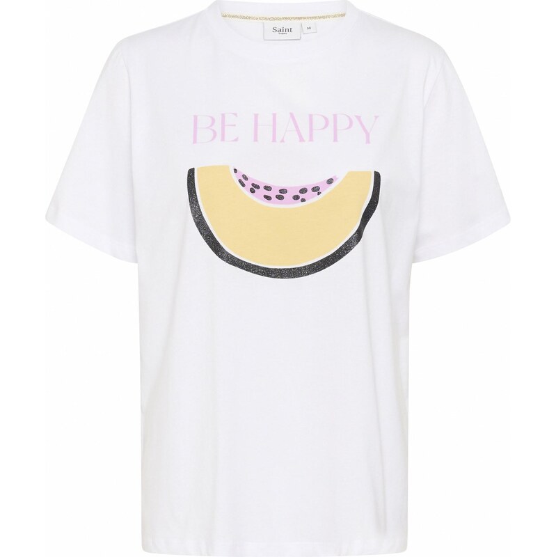 SAINT TROPEZ Tričko Harda pastelovo žltá / slivková / čierna 64174073