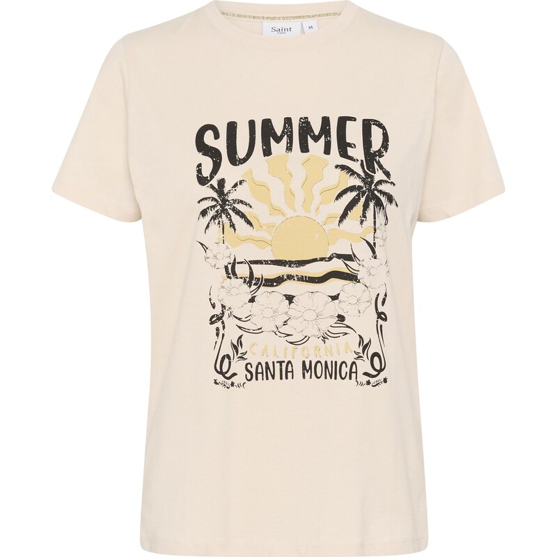 SAINT TROPEZ Tričko Kuvi krémová / horčicová / čierna 64174074