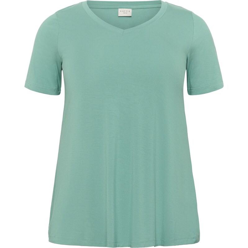 KAFFE CURVE Tričko KCJena tyrkysová 65878728