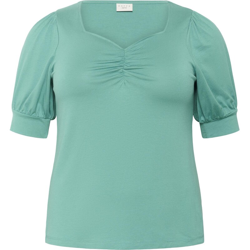 KAFFE CURVE Tričko KCsissy tyrkysová 65878729