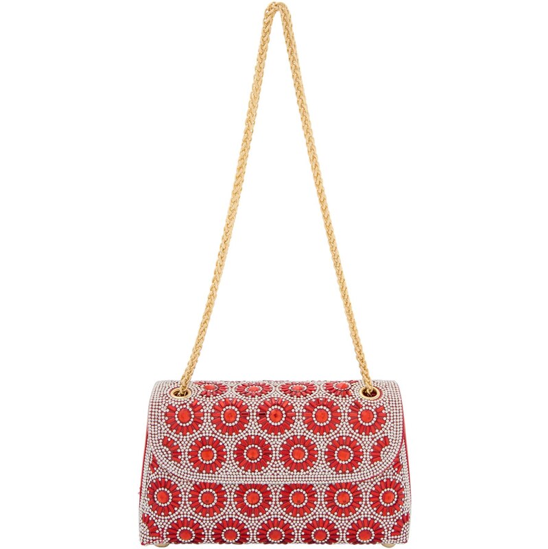 faina Kabelka na rameno tmavočervená / priehľadná 66141191