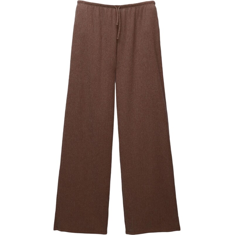 Pull&Bear Nohavice tmavohnedá 65139028