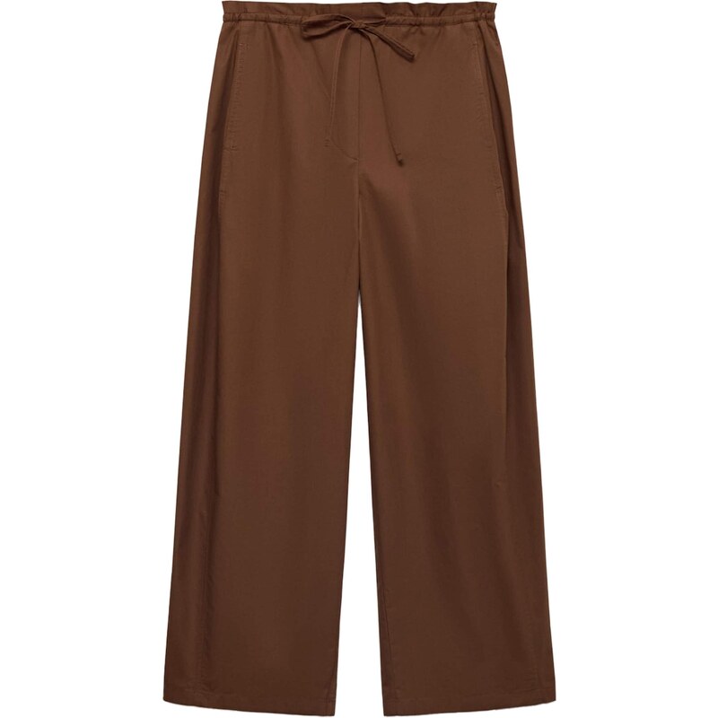 MANGO Nohavice LUPE hnedá 65880611