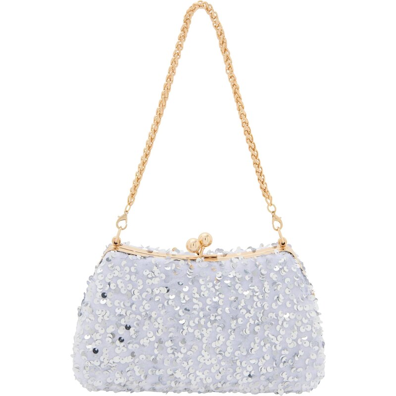 faina Listová kabelka Elegant strieborná 66141179