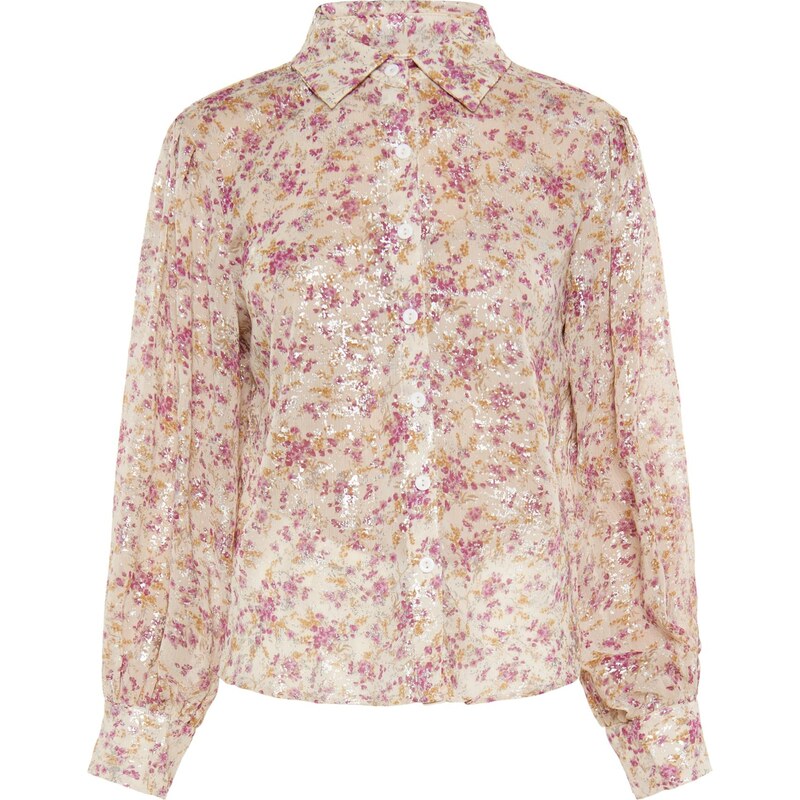 Usha Blúzka béžová / zlatá / staroružová 66621708