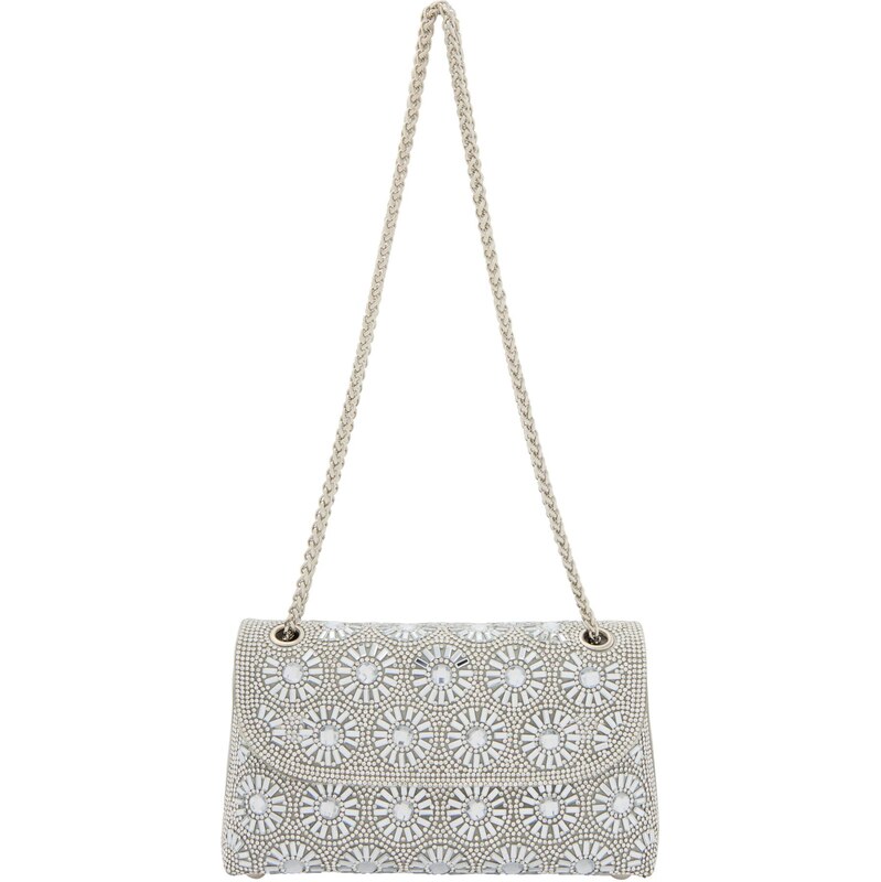 faina Kabelka na rameno strieborná / biela 66141241