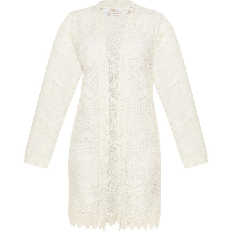 usha FESTIVAL Kardigán Fashion Look šedobiela 65876636