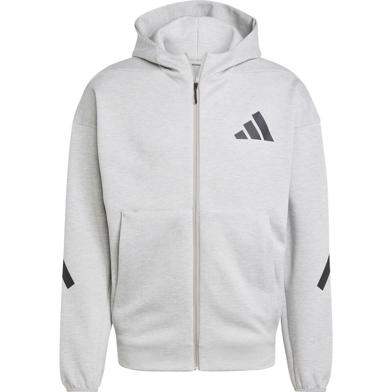 ADIDAS SPORTSWEAR Športová mikina so zipsom Z.N.E. sivá / čierna 63817601