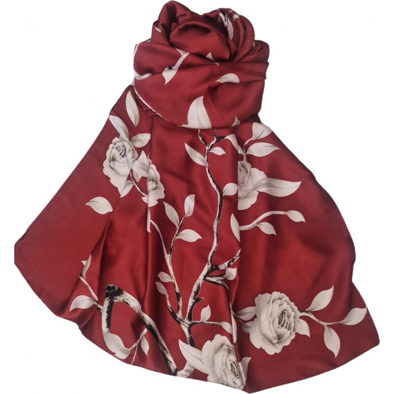 Katrins Fashion Hodvábny Dámsky elegantný šál 64038823