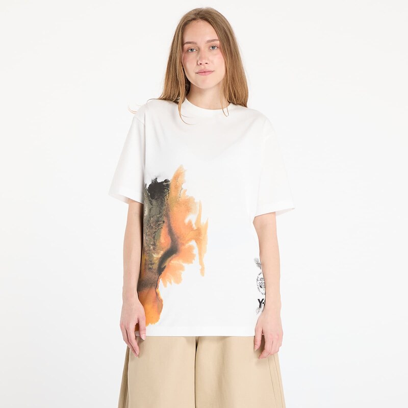 Tričko Y-3 AOP Short Sleeve T-Shirt UNISEX Core White S 64025977