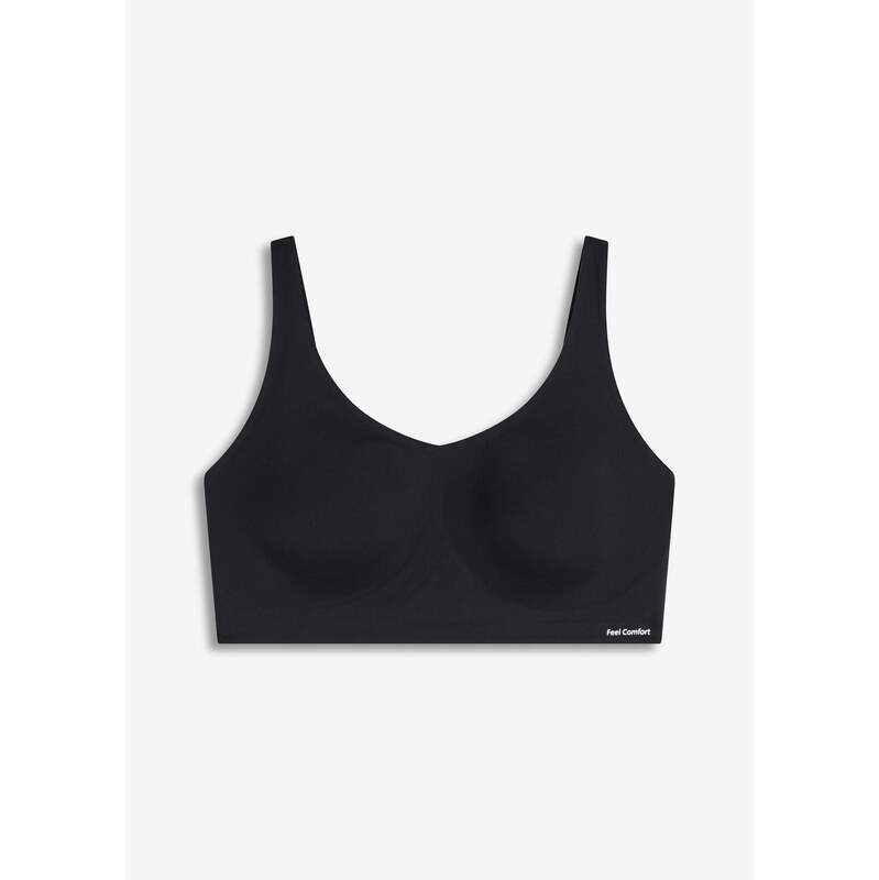 bonprix Vatovaná podprsenka Feel Comfort, bez kostíc, farba čierna 64039457