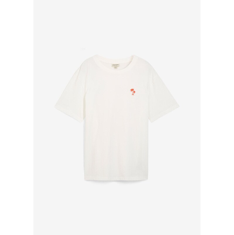 bonprix Tričko so zadnou potlačou, Loose fit, farba biela 64039600