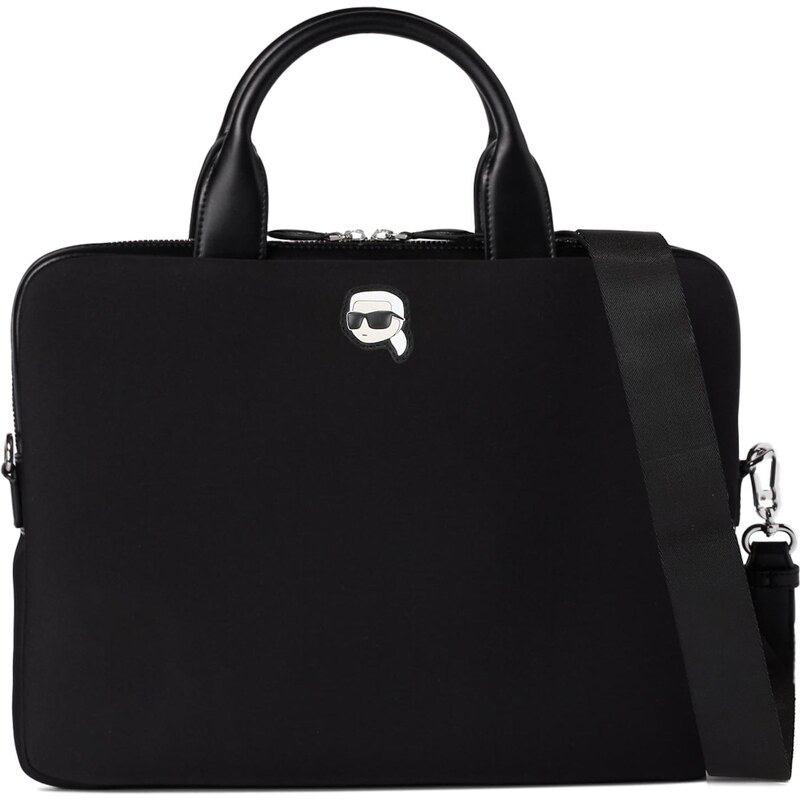 Karl Lagerfeld Taška na notebook IKON čierna / biela 64045058