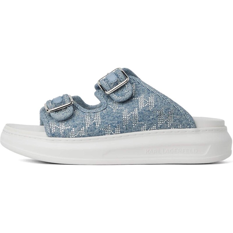 Karl Lagerfeld Šľapky Kapri modrá denim / strieborná 64281694