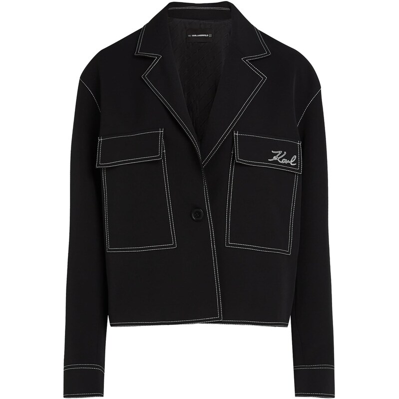 Karl Lagerfeld Prechodná bunda čierna 64442137