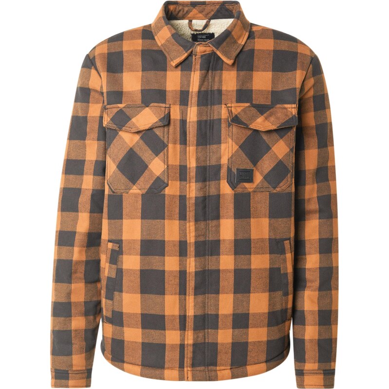 Vintage Industries Prechodná bunda Craft karí / čierna 64045716