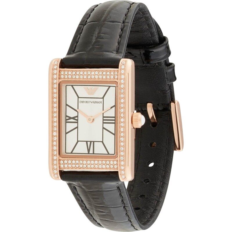 Emporio Armani Analógové hodinky ružové zlato / čierna 65880817