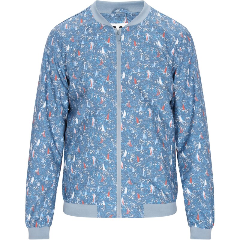 Mo ATHLSR Prechodná bunda svetlomodrá / červená / šedobiela 64395260