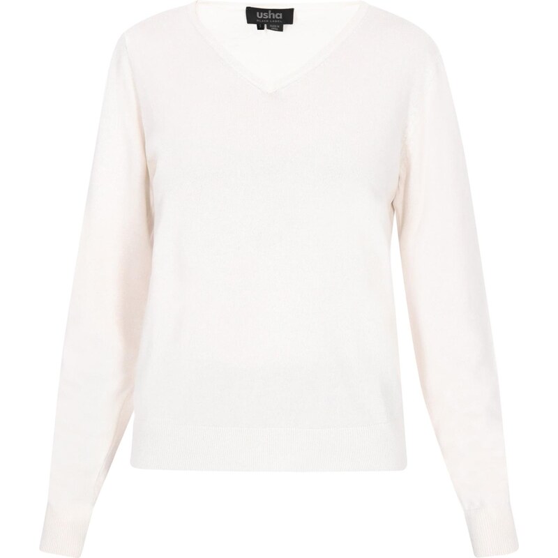 usha BLACK LABEL Sveter Classic Look krémová 65876472