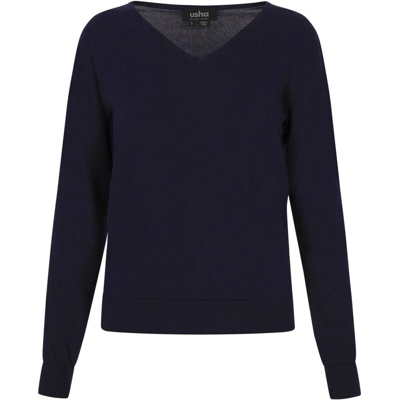 usha BLACK LABEL Sveter námornícka modrá 65876470