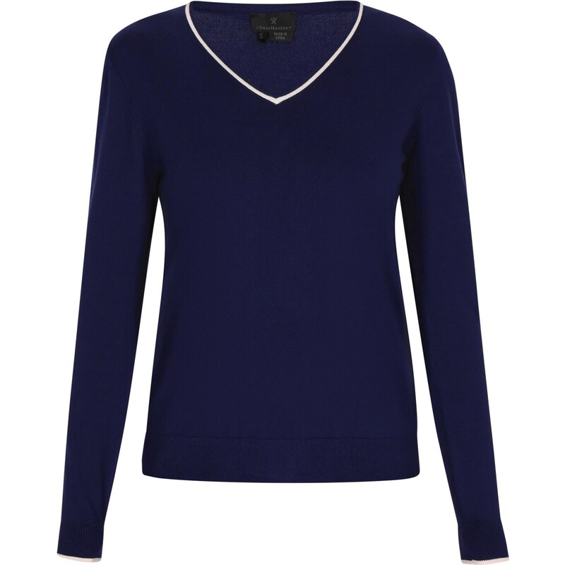 DreiMaster Klassik Sveter námornícka modrá / biela 65876478