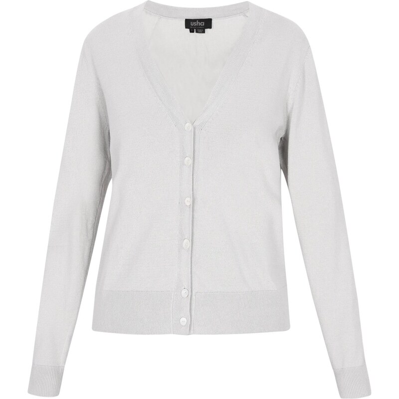 usha BLACK LABEL Kardigán svetlosivá 65649466