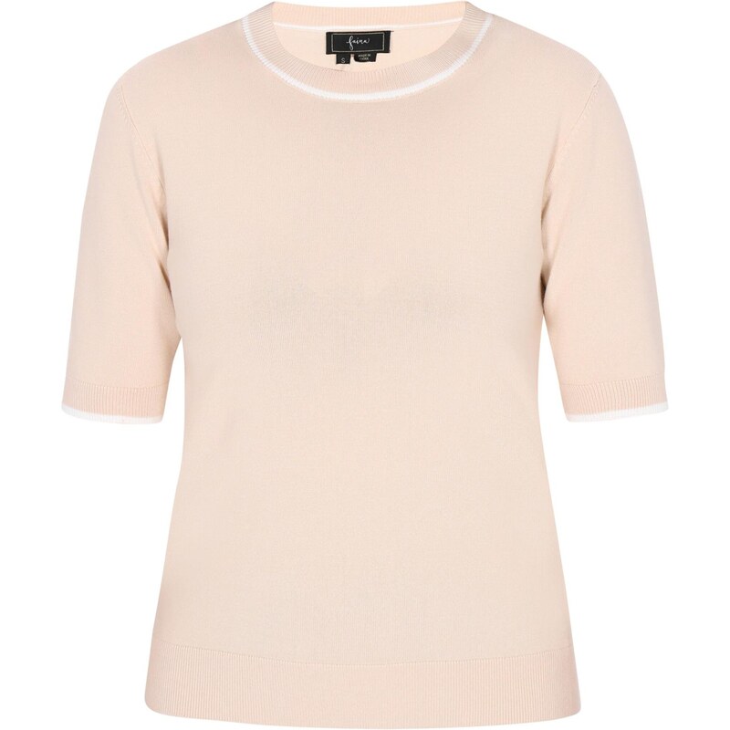 faina Sveter béžová / biela 65876524