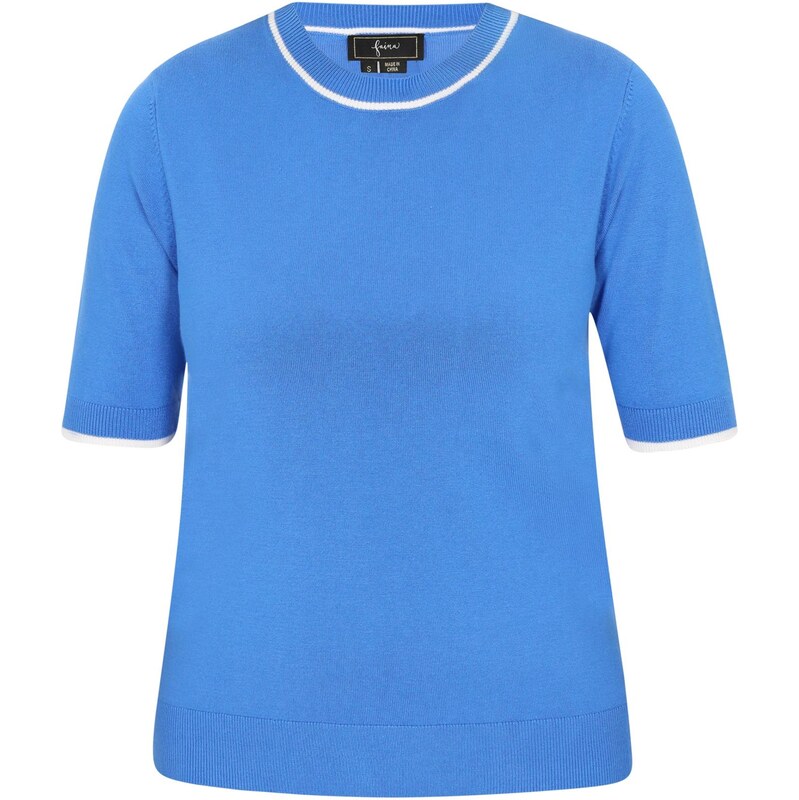 faina Sveter Fashion Look modrá / biela 65876523