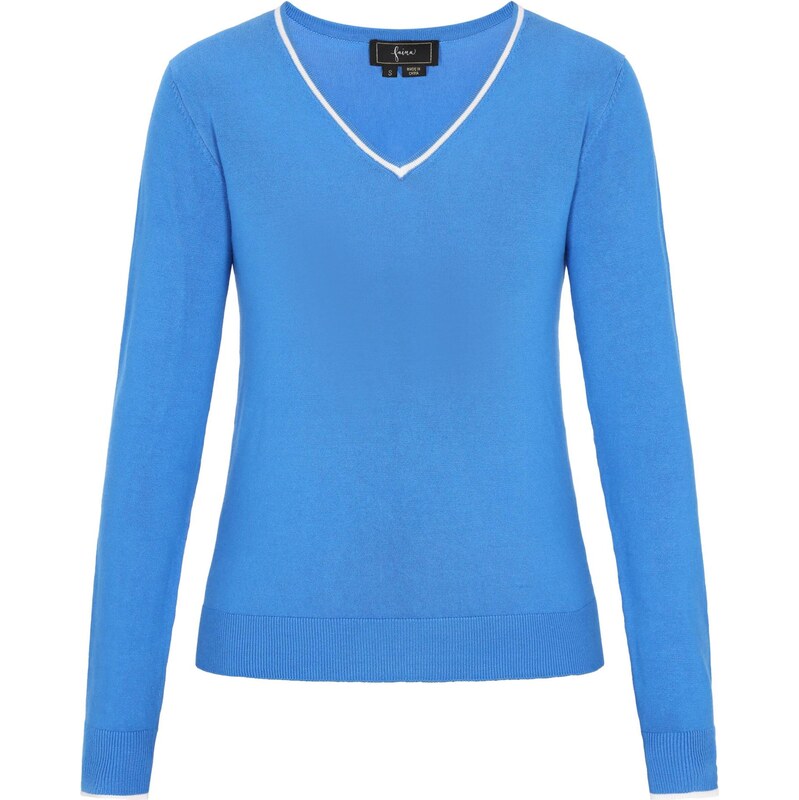 faina Sveter azúrová / biela 65876551