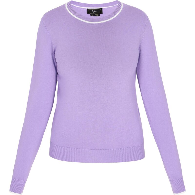 faina Sveter levanduľová / biela 65876559