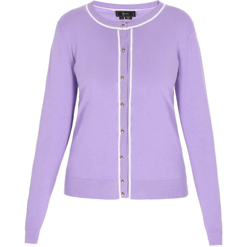 faina Kardigán levanduľová / biela 65876566