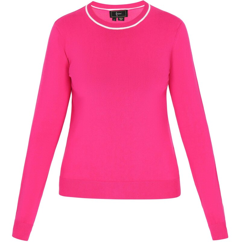 faina Sveter ružová / biela 65876556