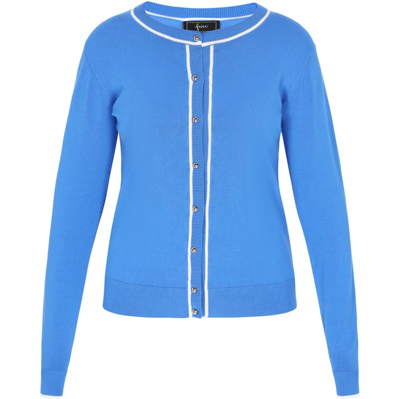 faina Kardigán azúrová / biela 65876569