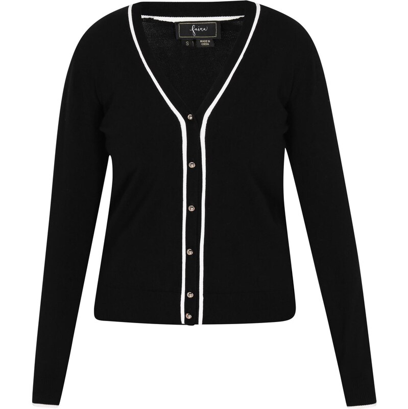 faina Kardigán čierna / biela 65876574