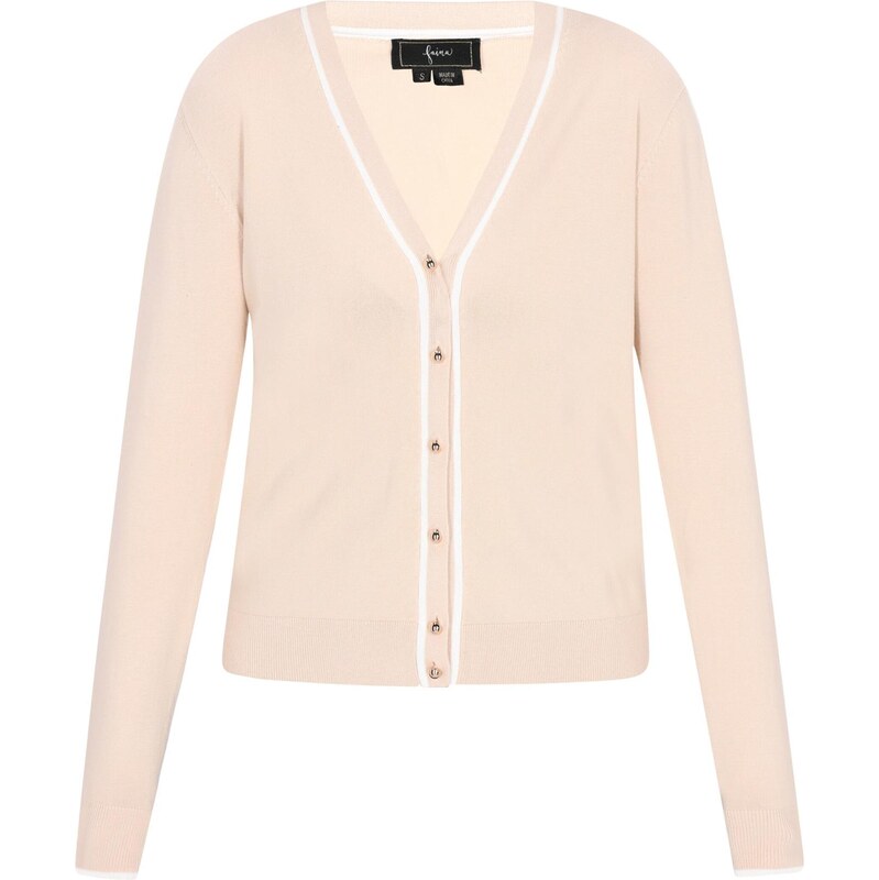 faina Kardigán béžová / biela 65876590