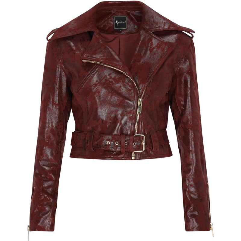 faina Prechodná bunda burgundská 65979554